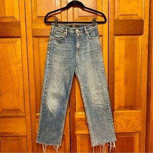 Hudson Jeans Remi Straight Cropped Raw Hem - Size 26